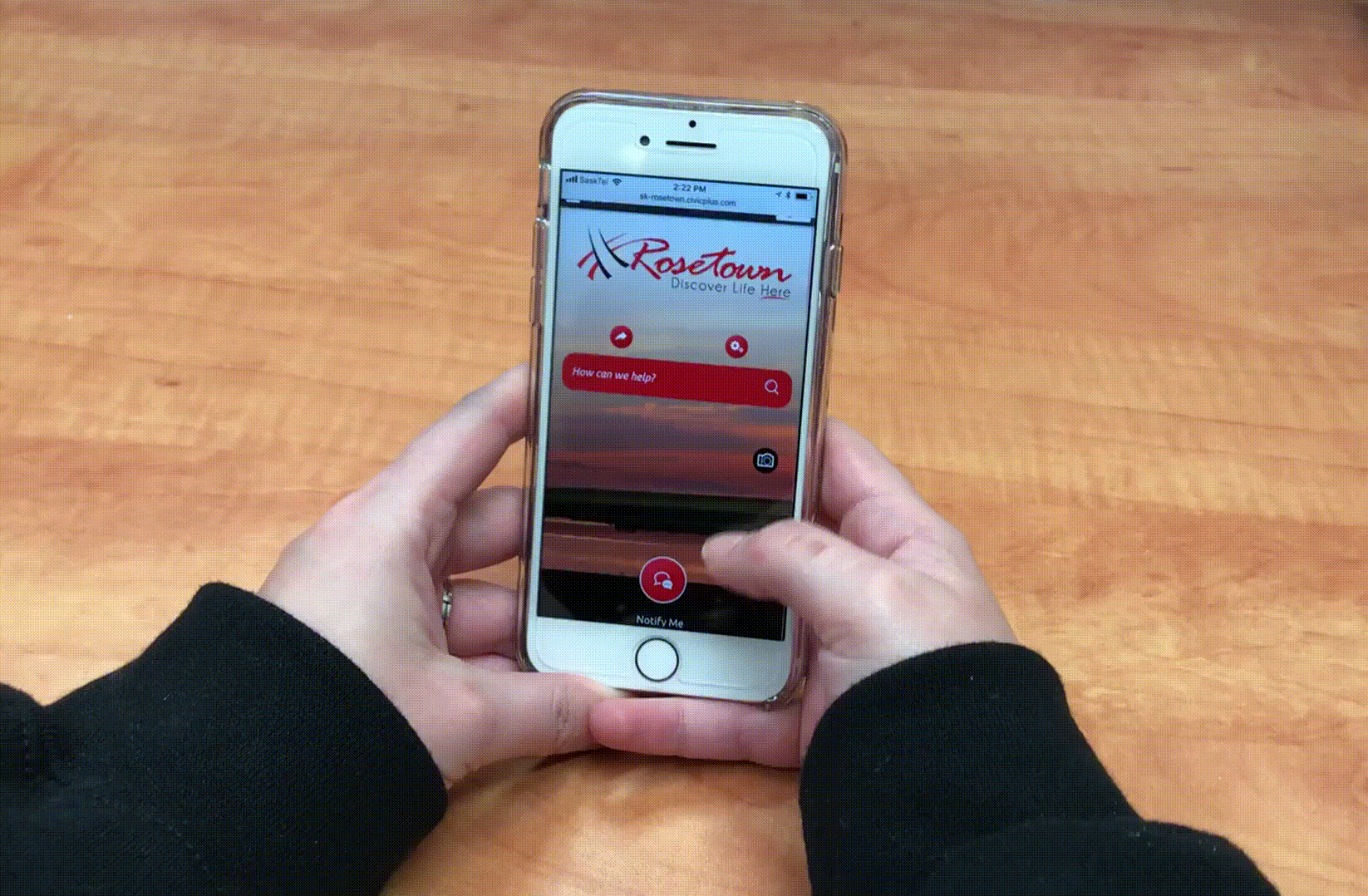 Video of person browsing the web on mobile