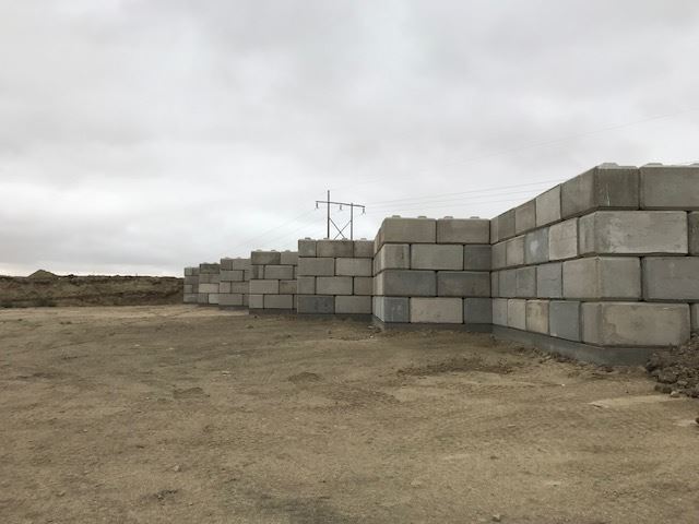 Image of construction of waste transfer station in progress